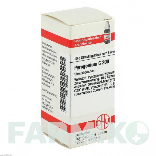 ПИРОГЕНИУМ (PYROGENIUM) C 200 глобули 10 г - Гомеопатия DHU