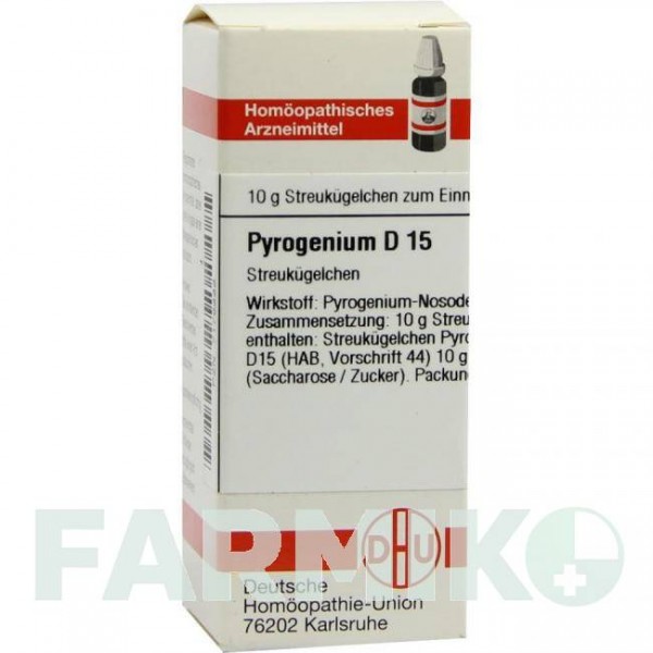 ПИРОГЕНИУМ (PYROGENIUM) D 15 глобули 10 г - Гомеопатия DHU