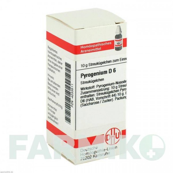 ПИРОГЕНИУМ (PYROGENIUM) D 6 глобули 10 г - Гомеопатия DHU