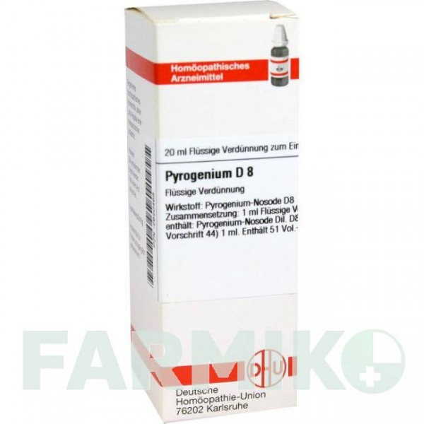 ПИРОГЕНИУМ (PYROGENIUM) D 8 раствор 20 мл - Гомеопатия DHU