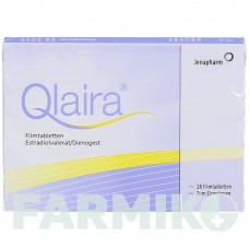 КЛАЙРА (QLAIRA) таблетки 28 шт - Диеногест, Эстрадиол JENAPHARM