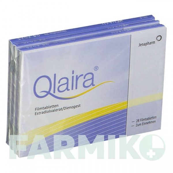 КЛАЙРА (QLAIRA) таблетки 3x28 шт - Дієногест, Естрадіол JENAPHARM