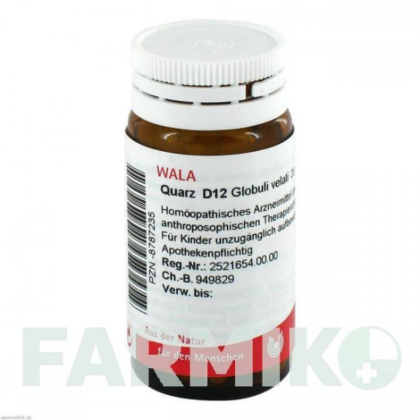 КВАРЦ (QUARZ) D 12 глобули 20 г - Гомеопатия WALA HEILMITTEL