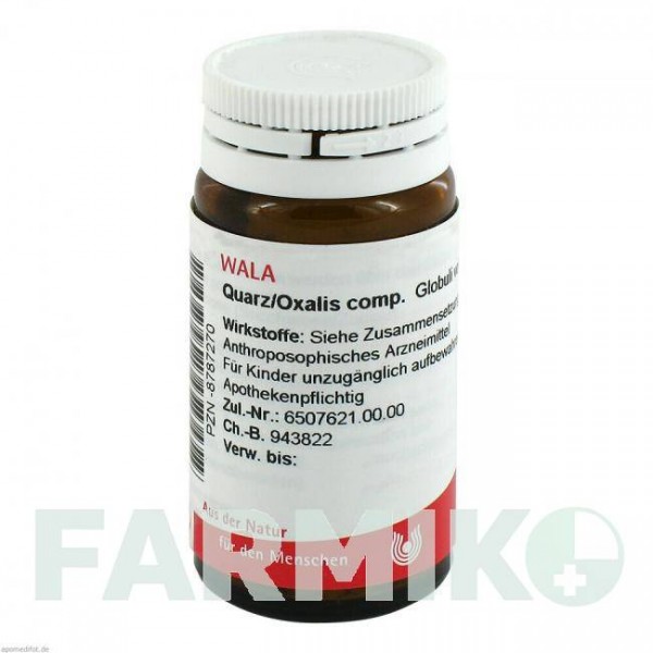 КВАРЦ ОКСАЛИС (QUARZ OXALIS) глобули 20 г - Гомеопатия WALA HEILMITTEL