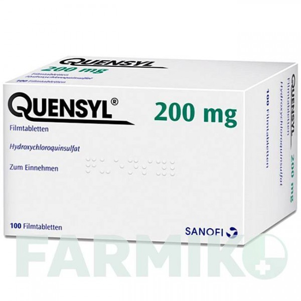 КВЕНСИЛ (QUENSYL) 200 мг таблетки 100 шт - Гидроксихлорохин SANOFI