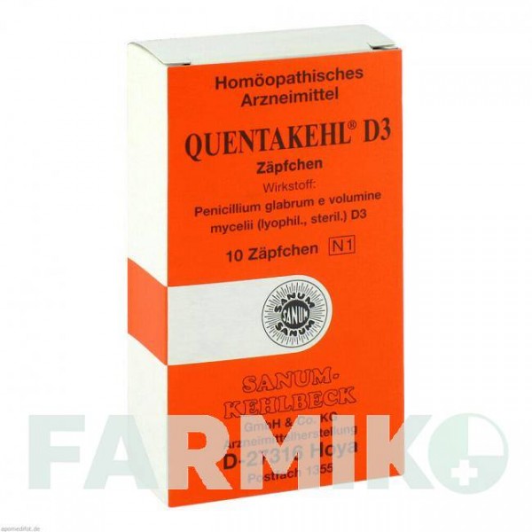 КВЕНТАКЕЛЬ (QUENTAKEHL) D 3 суппозитории 10 шт - Гомеопатия SANUM-KEHLBECK