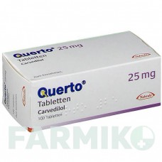 КВЕРТО (QUERTO) 25 мг таблетки 100 шт - Карведилол TAKEDA