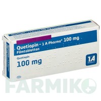 КВЕТІАПІН (QUETIAPIN) 100 мг таблетки 10 шт - Кветіапін 1 A PHARMA