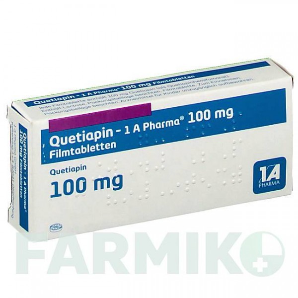КВЕТИАПИН (QUETIAPIN) 100 мг таблетки 10 шт - Кветиапин 1 A PHARMA