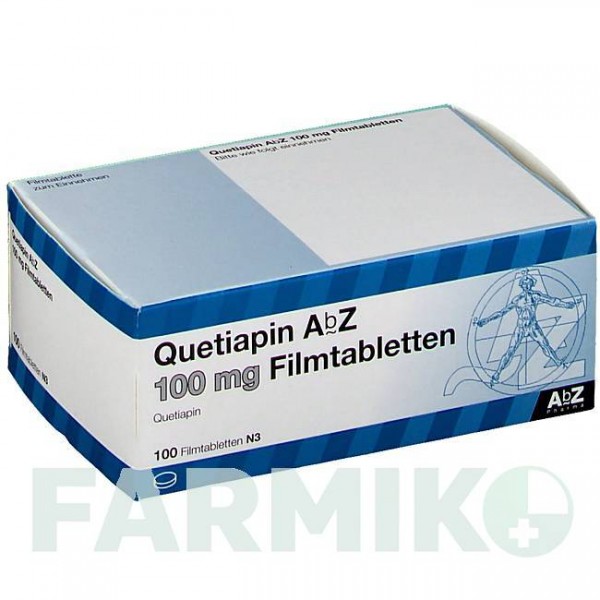 КВЕТІАПІН (QUETIAPIN) 100 мг таблетки 100 шт - Кветіапін ABZ PHARMA
