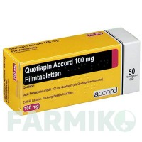 КВЕТІАПІН (QUETIAPIN) 100 мг таблетки 50 шт - Кветіапін ACCORD HEALTHCARE