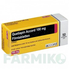 КВЕТІАПІН (QUETIAPIN) 100 мг таблетки 50 шт - Кветіапін ACCORD HEALTHCARE
