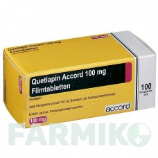 КВЕТІАПІН (QUETIAPIN) 100 мг таблетки 100 шт - Кветіапін ACCORD HEALTHCARE