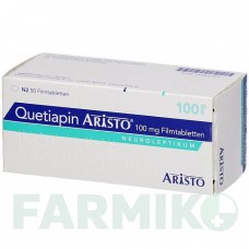 КВЕТІАПІН (QUETIAPIN) 100 мг таблетки 50 шт - Кветіапін ARISTO PHARMA