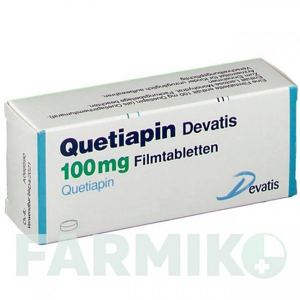 КВЕТІАПІН (QUETIAPIN) 100 мг таблетки 20 шт - Кветіапін DEVATIS