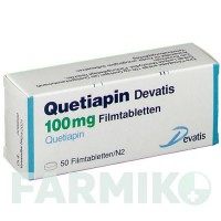 КВЕТІАПІН (QUETIAPIN) 100 мг таблетки 50 шт - Кветіапін DEVATIS