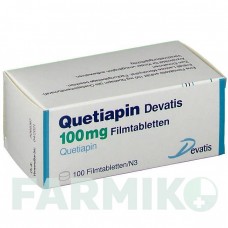 КВЕТІАПІН (QUETIAPIN) 100 мг таблетки 100 шт - Кветіапін DEVATIS