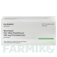 КВЕТІАПІН (QUETIAPIN) 100 мг таблетки 50 шт - Кветіапін FAIRMED HEALTHCARE