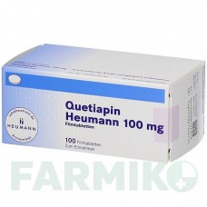 КВЕТІАПІН (QUETIAPIN) 100 мг таблетки 50 шт - Кветіапін HEUMANN PHARMA