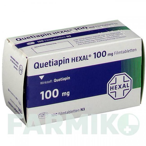 КВЕТИАПИН (QUETIAPIN) 100 мг таблетки 20 шт - Кветиапин HEXAL