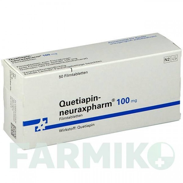 КВЕТІАПІН (QUETIAPIN) 100 мг таблетки 50 шт - Кветіапін NEURAXPHARM