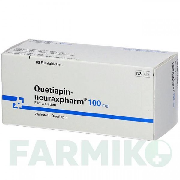 КВЕТІАПІН (QUETIAPIN) 100 мг таблетки 100 шт - Кветіапін NEURAXPHARM