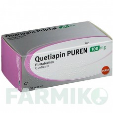 КВЕТИАПИН (QUETIAPIN) 100 мг таблетки 50 шт - Кветиапин PUREN PHARMA