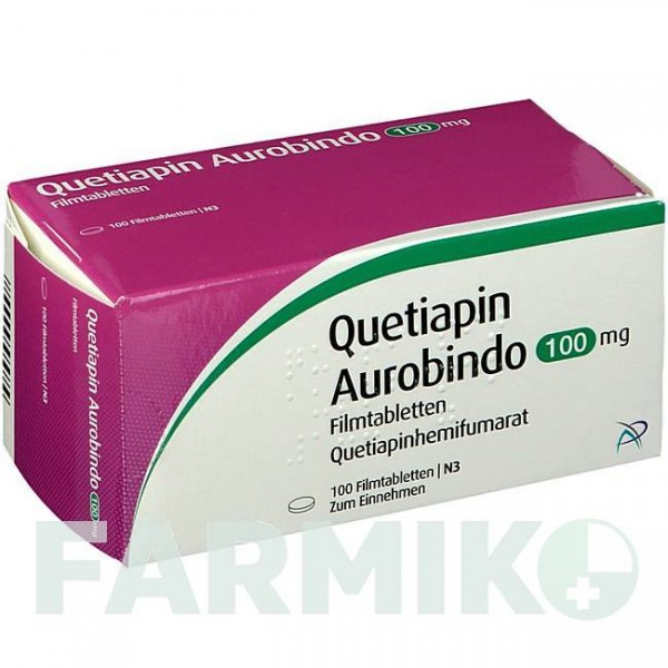 КВЕТІАПІН (QUETIAPIN) 100 мг таблетки 100 шт - Кветіапін PUREN PHARMA