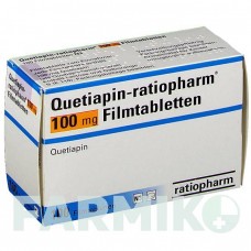 КВЕТІАПІН (QUETIAPIN) 100 мг таблетки 100 шт - Кветіапін RATIOPHARM