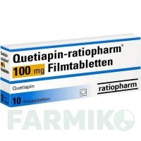 КВЕТИАПИН (QUETIAPIN) 100 мг таблетки 10 шт - Кветиапин RATIOPHARM