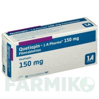 КВЕТИАПИН (QUETIAPIN) 150 мг таблетки 10 шт - Кветиапин 1 A PHARMA