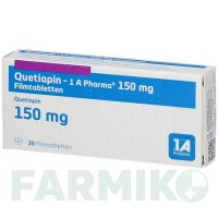 КВЕТІАПІН (QUETIAPIN) 150 мг таблетки 20 шт - Кветіапін 1 A PHARMA