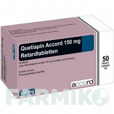 КВЕТІАПІН (QUETIAPIN) 150 мг таблетки 50 шт - Кветіапін ACCORD HEALTHCARE