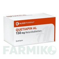 КВЕТІАПІН (QUETIAPIN) 150 мг таблетки 10 шт - Кветіапін ALIUD PHARMA