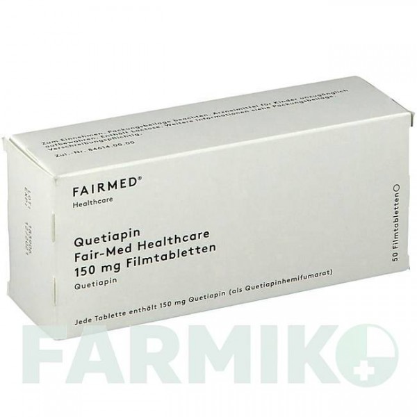 КВЕТІАПІН (QUETIAPIN) 150 мг таблетки 50 шт - Кветіапін ERIS PHARMA
