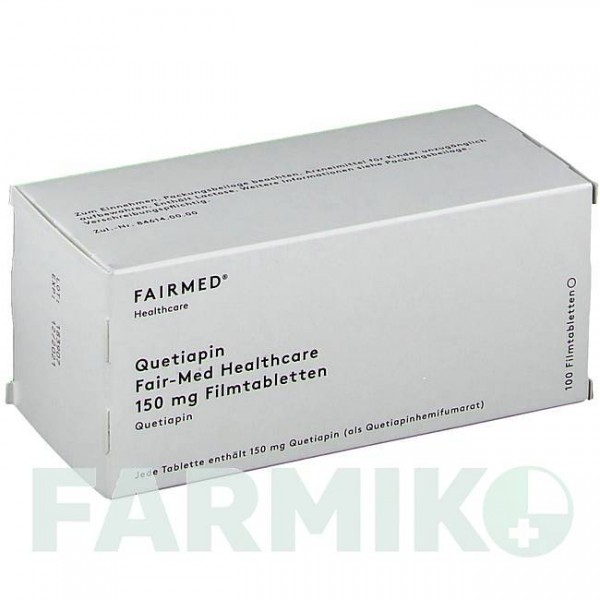 КВЕТІАПІН (QUETIAPIN) 150 мг таблетки 100 шт - Кветіапін ERIS PHARMA