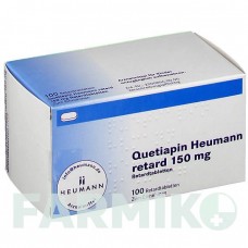 КВЕТИАПИН (QUETIAPIN) 150 мг таблетки 100 шт - Кветиапин HEUMANN PHARMA