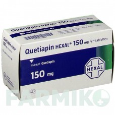 КВЕТІАПІН (QUETIAPIN) 150 мг таблетки 10 шт - Кветіапін HEXAL