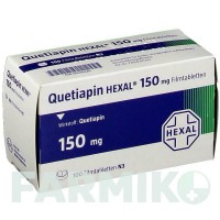 КВЕТІАПІН (QUETIAPIN) 150 мг таблетки 100 шт - Кветіапін HEXAL