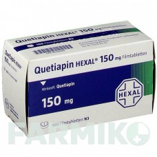 КВЕТІАПІН (QUETIAPIN) 150 мг таблетки 100 шт - Кветіапін HEXAL