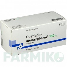 КВЕТІАПІН (QUETIAPIN) 150 мг таблетки 100 шт - Кветіапін NEURAXPHARM