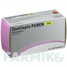 КВЕТІАПІН (QUETIAPIN) 150 мг таблетки 10 шт - Кветіапін PUREN PHARMA