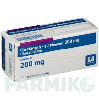 КВЕТІАПІН (QUETIAPIN) 200 мг таблетки 50 шт - Кветіапін 1 A PHARMA