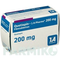 КВЕТИАПИН (QUETIAPIN) 200 мг таблетки 100 шт - Кветиапин 1 A PHARMA