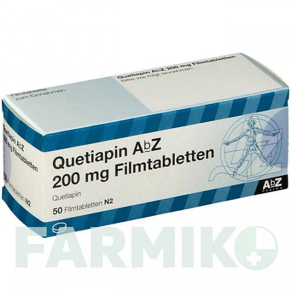 КВЕТИАПИН (QUETIAPIN) 200 мг таблетки 50 шт - Кветиапин ABZ PHARMA