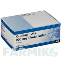 КВЕТІАПІН (QUETIAPIN) 200 мг таблетки 100 шт - Кветіапін ABZ PHARMA