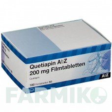 КВЕТІАПІН (QUETIAPIN) 200 мг таблетки 100 шт - Кветіапін ABZ PHARMA