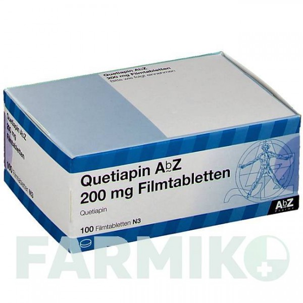 КВЕТІАПІН (QUETIAPIN) 200 мг таблетки 100 шт - Кветіапін ABZ PHARMA
