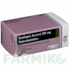 КВЕТІАПІН (QUETIAPIN) 200 мг таблетки 100 шт - Кветіапін ACCORD HEALTHCARE