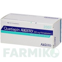 КВЕТІАПІН (QUETIAPIN) 200 мг таблетки 50 шт - Кветіапін ARISTO PHARMA